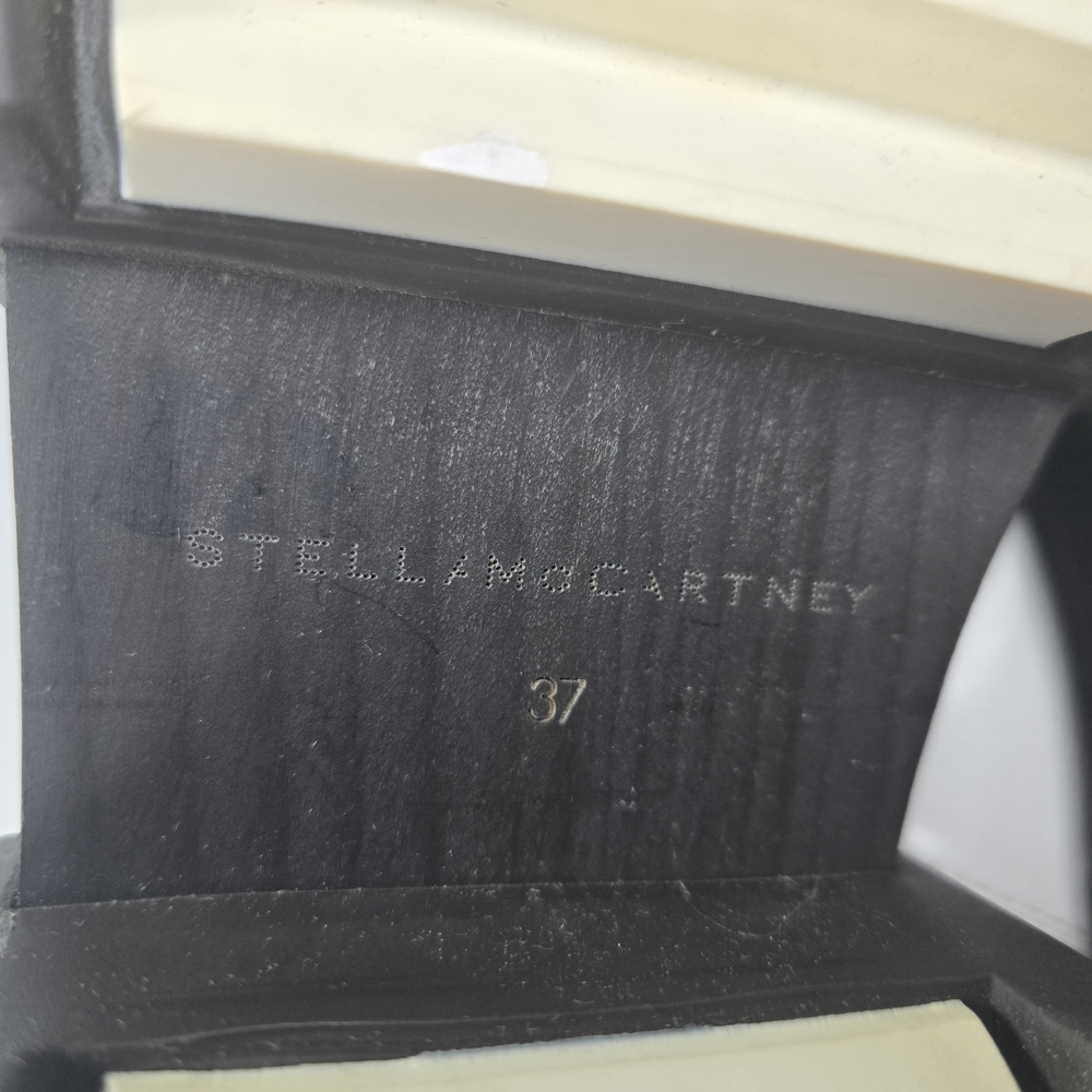 Stella McCartney Emilie Boot Dana White Platform Boots w/bag Size EU 37 US 6-6.5 - Picture 10 of 15